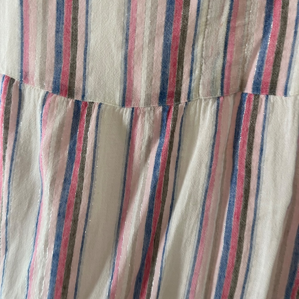 Tommy Bahama String Of Silver Linen-Blend Short Sundress, Coconut, Large - Picture 6 of 14